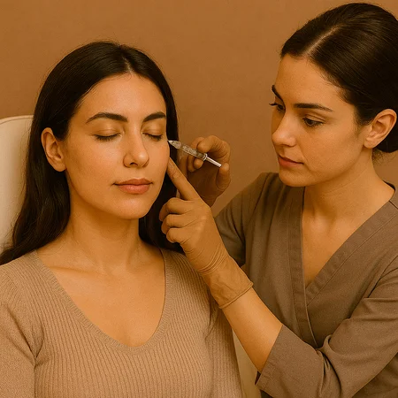 Injectables Precise under-eye filler placement using a cannula technique. photo